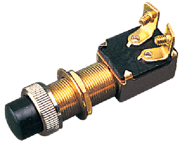 BRASS PUSH BUTTON SWITCH WITH